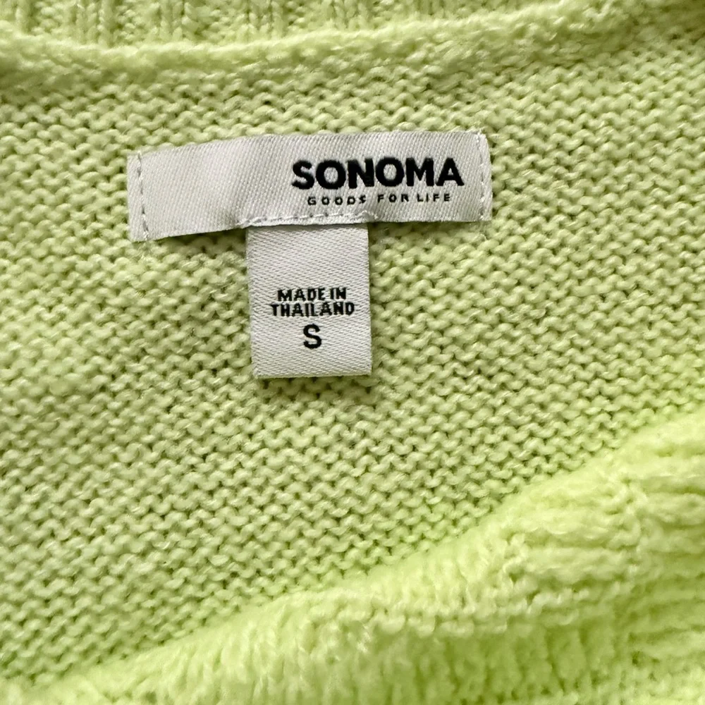 Lime Green Knit Sweater - Picture 4 of 5